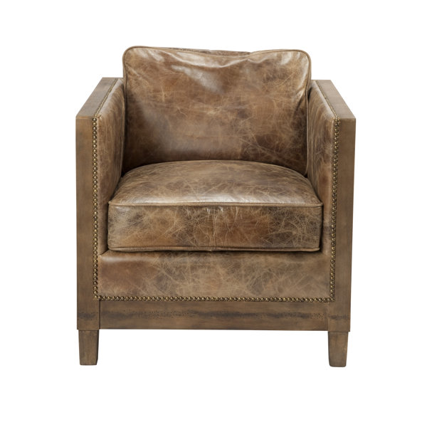 Union Rustic Dustin Leather Armchair & Reviews Wayfair